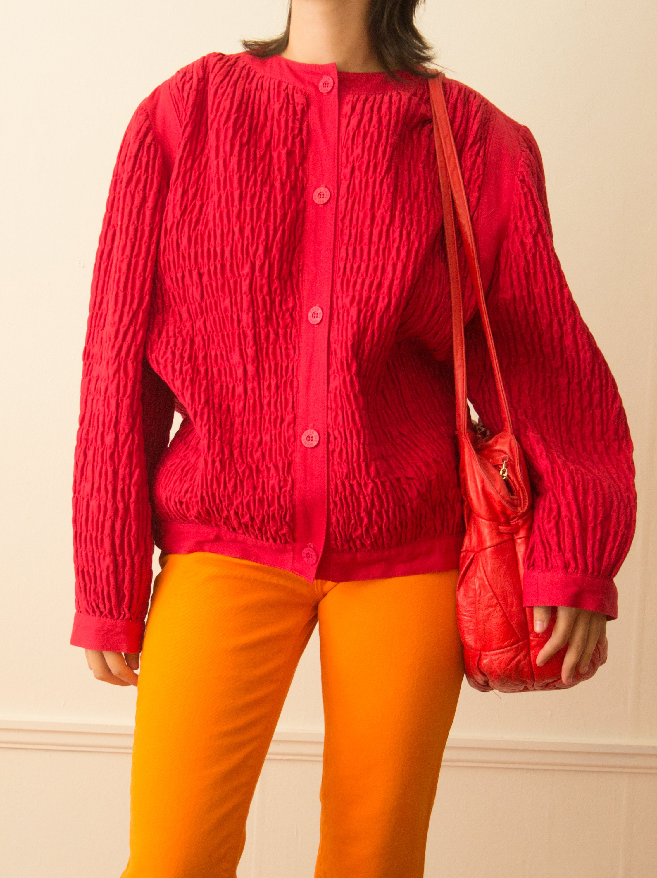 1980s Gene Ewing Pleated Jacket — Wayward Collection